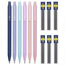 0.5mm/0.7mm 彩色自動鉛筆，三角握把設計，極簡風格，耐用鉛芯，適合日常書寫、繪圖、日記、學校、辦公室、藝術創作，節日禮物/生日禮物 - 鉛筆 - 查看 1