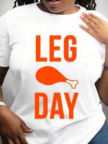 Camiseta Moderna Minimalista para el Día de las Piernas, Camiseta Divertida de Otoño, Camisetas de Otoño, Camisetas de Acción de Gracias, Camiseta de Gimnasio, Casual para el Día a Día - Blanco - Ver 7