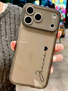 [Tùy chỉnh] Ốp lưng điện thoại tự thiết kế tên theo yêu cầu, tương thích với iPhone 17 Pro Max, 17 Pro, 17 Air, 17, 16 Pro Max, 16 Pro và 16, 15, 14, 13, 12, bảo vệ camera mặt sau. - màu đen - Xem 3