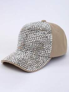 Mũ lưỡi trai nữ đính pha lê, kiểu dáng thường ngày, vành cong điều chỉnh được, mũ snapback, mũ chống nắng ngoài trời unisex, thời trang đường phố, phù hợp cho sử dụng hàng ngày, đi biển, du lịch. - Nhiều màu - Xem 28