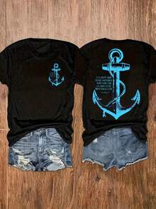 Camiseta de mujer para primavera y verano - Negro - Ver 12