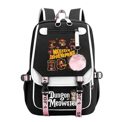 Dungeon Crawler Carl Women's Backpack - Student Version - Korean Style - Large Capacity - Suitable For All Ages - Elegant And Lightweight - Travel Backpack - Commuting Fashionable Backpack - Cute Double-Shoulder Backpack - 17 Inches