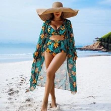 Nuevo Conjunto de Bikini de Tres Piezas, Sexy y Elegante para Mujer - Patrón 5 - Ver 10