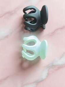 1pc/3pcs/4pcs/Set Matte Pumpkin Hair Claw Clips - Multicolor - View 5