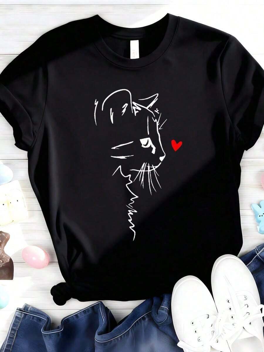 1 Piece Funny Graphic T-Shirt For Women With The Phrase "The Best Moms Get Promoted To Grandma", 180 G/M² T-Shirt, Black With Text, Mother's Day Gift, 180 G, 100% Cotton. - 黑色 2 - 查看 1