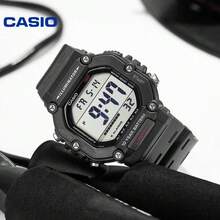 Đồng hồ kỹ thuật số Casio AE-1600H-1AVPF, pin dùng được 10 năm, chống nước 100m, có đèn nền LED, thích hợp cho thể thao. - Một cỡ - Xem 1