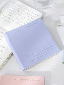 1pc Soft Cover Square Notebook, High Aesthetic Pocket Mini Notepad, Thickened Blank Grid Journal, Compact Portable Size Ideal For Study Notes, Reading Records, Daily Plans And Casual Jotting School Supplies - Note Book - View 2