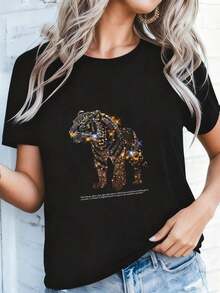 1 pieza Camiseta de Hada de Jardín para Niña de 5 Años, Linda, para 5º Cumpleaños, 180g, 100% Algodón - Negro 3 - Ver 3