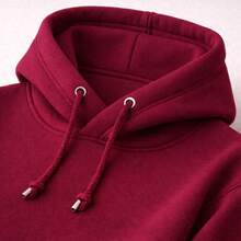 Kids' Kangaroo Hoodie Set, California Style, Thick, Winter - Maroon - View 2