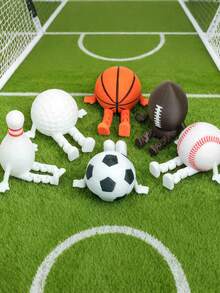1 pieza Decoración creativa del Balón de la Copa Mundial 2026, adecuado para decoración de escritorio, regalos de fiesta, regalos de cumpleaños, regalos del Día del Padre, juguetes de vuelta a la escuela, mejor regalo para aficionados al fútbol - Multicolor - Ver 3