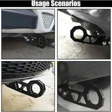 Heavy-Duty Aluminum Alloy Rear Tow Hook For Vehicles, Wear-Resistant And Rust-Resistant, Tuning Style, Variety Of Colors, Mounting Accessories Included, Quick Installation, Practical Use In Extraordinary Situations, Improves Exterior Appearance, Compatible With Various Car Models - A - View 9