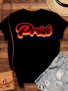 Camiseta Pride Rainbow Unisex de Algodón para el Mes del Orgullo LGBTQ, Celebración del Orgullo Gay, Evento, Fiesta, Ropa Casual, 220g - Estilo Vintage Urbano, Camiseta Unisex de Algodón Suelto de Manga Corta con Cuello Redondo, 100% algodón - Negro - Ver 4