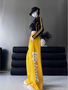 Women Pants - Yellow - View 5
