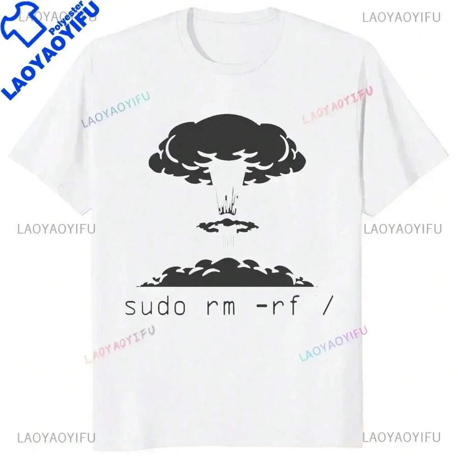Camiseta Divertida de Programador de Manga Corta, para Desarrollador de Software, Ingeniero Informático, Camiseta Nerd, Moda Casual, Ropa Urbana Holgada para Hombre - Blanco - Ver 1
