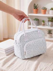 1pc Insulated Lunch Bag For Women,Lunch Tote Bag, Lunch Box Bag,Outdoor Picnic Insulated Bag,Student Thickened Cute Lunch Bag, Reusable Lunch Tote Bag, Portable Picnic Ice Bag For Work, Picnic, School Or Travel Lunch Box Bag School Supplies Stuff Accessories Bag For School School Accessories School Stuff For Traveling Waterproof Bag Insulated Lunch Bag Lunchbox - 薰衣草色 - 查看 6