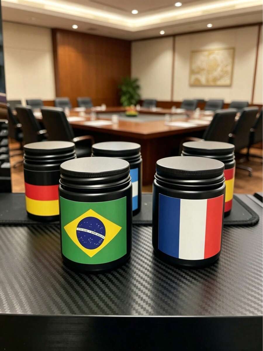 World Cup Themed Soy Wax Scented Candles, Football Sports Decor Candles, Handmade Aromatherapy Candles, Suitable For Home Party Holiday Decoration Gifts - Multi Scents - View 1