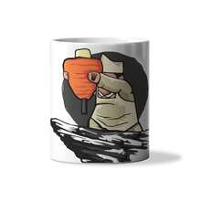 Taza blanca con diseño de novedad, ideal para café, té o bebidas favoritas. Perfecta para regalo, oficina, escuela, casa o escritorio. Un detalle práctico, original y lleno de estilo. - Blanco - Ver 1
