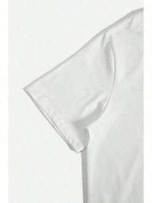 Conjuntos Casuales de San Valentín para Mujer 2026 - Camisa de Mujer | Camiseta casual de manga corta con cuello redondo, tela de elasticidad media, lavable, ajuste cómodo, para todas las estaciones, estampado plano 2D único, atuendos diarios para hombres y mujeres, atuendos de vacaciones para mujeres, camisetas para mujeres, atuendos de vacaciones para mujeres, camisetas para mujeres, atuendos de vacaciones para mujeres, camisetas de conejo para mujer, atuendo para el Día de San Valentín, camisetas gráficas estilo western, ropa para hombres, camisas para hombre, camisetas gráficas, ropa de mujer, tops de verano, ropa de verano, camisetas gráficas, Y2kFashion. - Blanco - Ver 6