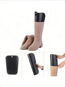 1/2pcs Plastic Over-The-Knee Boot Support Inserts, Anti-Wrinkle Anti-Deformation Boot Liners, Keep Tall Mid-Calf Over-The-Knee Boots Upright, Seasonal Wardrobe Storage, Great Gift For Moms, Renters, Storage Enthusiasts - Multicolor - View 3