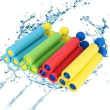 1 Set 1 pieza Pistola de agua de colores de verano, mini pistola de agua de espuma para adolescentes, juego de agua para exteriores, fiesta en la piscina o playa (color aleatorio, estilo de color aleatorio) - Multicolor - Ver 2