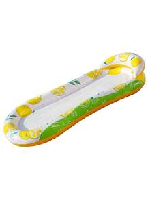 1 pieza Balsa inflable de PVC extra grande con hamaca de malla, silla de agua inflable para adultos con diseño de sombrilla - Accesorios esenciales plegables y portátiles para fiestas en la playa y la piscina, accesorios imprescindibles para relajarse en la piscina, accesorios de piscina duraderos - Ver 9