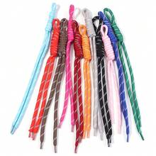 5 piezas Cuerda de poliéster trenzada de colores con patrón de dopamina, cuerda trenzada hecha a mano, adecuada para bolsas DIY, cadenas de teléfono, colgantes de joyería, etc. - Cuerda trenzada de colores - Ver 10