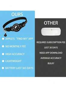 1 pieza Collar reflectante ajustable para gato, collar localizador para mascota compatible con Apple Find My Tracker, diseño de estampado animal de 7-9 pulgadas, collar removible para gatos, no compatible con Android - Multicolor - Ver 8