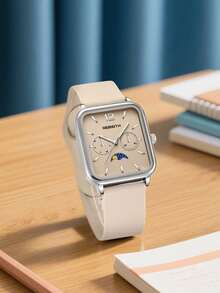 1pc Women's Quartz Watch With Silicone Strap, Casual College Style, Suitable For Daily Wear - one-size - View 13