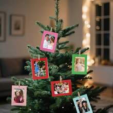 21pcs 6-Inch Paper Photo Frame, Black Multi-Colored Cardboard Photo Hanging Box - Home, Office, Wedding And Party Decorative Clip Photo Display | Suitable For Birthdays And Graduation Ceremonies, Photo Display (Random Colors) - one-size - View 3