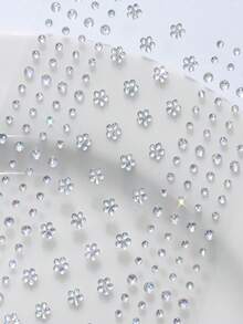 138 miếng dán mặt bằng acrylic đính đá lấp lánh, nhiều kích cỡ, hình hoa năm cánh lấp lánh với đá quý lấp lánh, thích hợp cho các bữa tiệc, chương trình sân khấu, lễ hội và sự kiện hóa trang. Miếng dán tự dính trang trí móng tay và mắt. - Nhiều màu - Xem 4