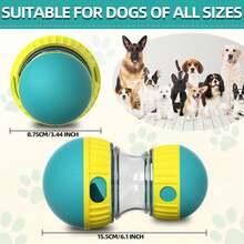 1pc Dog Puzzle Slow Feeder Toy, Rolling Treat Dispenser, Interactive Food Bowl, Keeps Dogs Entertained - 綠色 - 查看 6