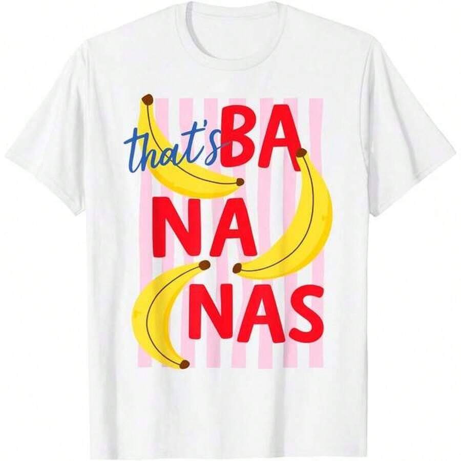 Eso es genial: Camiseta con chiste de fruta retro, humor de plátanos. - Negro - Ver 1