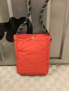 Men's Mini Messenger Bag, Shoulder Bag, Crossbody Bag, Wallet,Y2k - Orange - View 3
