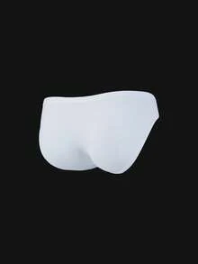 Norcotton Bragas blancas de malla de tiro bajo Norcotón, entrepierna sexy de una sola capa - Blanco - Ver 3