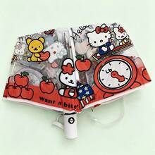 MINISO X Hello Kitty 奢华限量版雨伞，自动折叠透明雨伞，加固耐用，防风防水，高端美学，专属设计，情侣、周年纪念日及特殊场合的贴心礼物 - kitty系列 - 查看 4