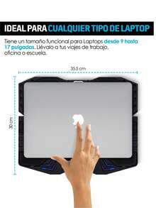 Redlemon 6-Speed Gaming Laptop Fan And Stand - View 4