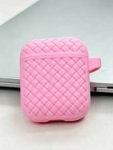 Argyle Pattern 1 Piece Of Woven-Pattern Earphone Case, Available In Various Colors. It Is Colorful, Shock-Proof And Easy To Carry. Made Of Woven-Textured Silicone Material, It Has A Soft And Non-Slip Touch. It Is Suitable For All Models Of Apple Earphones, Including 1st/2nd Generation, 3rd Generation, 4th Generation, Pro/Pro2, And Pro3. Practical, Simple And Versatile. - Multicolor - View 19
