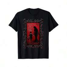 Camiseta Gráfica de Talla Grande de  para el Día de la Madre, Morticia y Wednesday, para Mujer y Hombre, Camiseta de Algodón Suave con Estampado Minimalista, Nueva Camiseta Elegante e Informal para el Trabajo 2026 - Negro - Ver 12
