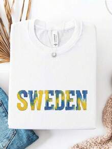 Camiseta de la Selección de Suecia para la Copa Mundial de Fútbol, Ropa de Mujer para la Copa Mundial, Regalo para Hombre, Amigo, Conjunto de Equipo de Fútbol para la Copa Mundial - Negro - Ver 6