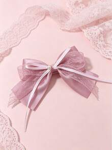 2/4pcs Versatile Solid Color Bow Hair Clips For Girls, 2 Color Options, Suitable For Daily Wear, Spring/Summer Hair Accessory, Ideal Gift For Women - Multicolor - View 6