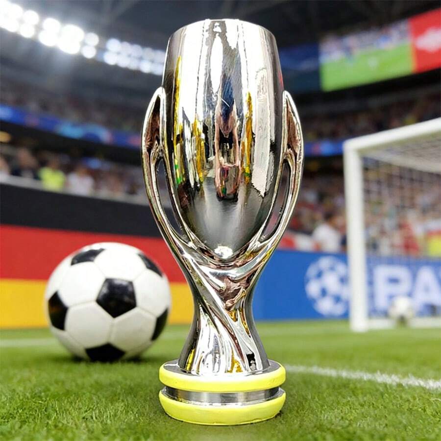 2025 Vs Tottenham Hotspur European Super Cup Trophy Model Football Fan Collectible Display Ornament Commemorative Gift - 1 YEAR 20cm Supercup - View 1