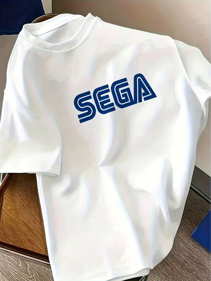 New Arrival Sega Logo Women T Shirts Summer Casual Short Sleeve Fashion Streetwear Harajuku Tshirt Korea Style Game Fans Tees -Versatile Basic T-Shirts - trắng - Xem 1
