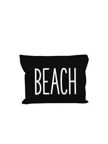 女款大號印花「Beach」托特包－夏季度假必備，大容量沙灘包，多功能手提包，時尚便攜單肩包，旅行盥洗包、化妝包、泳衣收納包，適用於辦公室、海灘、度假、購物、派對、學校，適合作為旅行紀念品、教師節禮物、開學禮物、派對小禮、節日禮物 - 彩色 - 查看 15