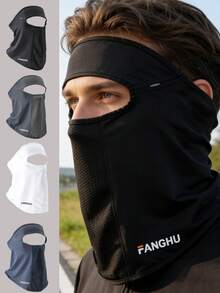 WRELS 1pc Summer Sun Protection Face Mask, Cycling Face Mask, Motorcycle Accessory, Suitable For Daily Use And Hiking, Men's Ski Mask - Multicolor - View 2