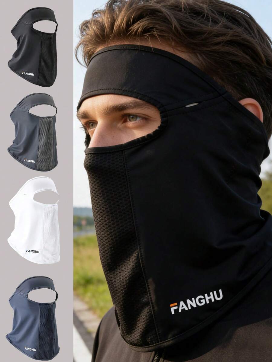WRELS 1pc Summer Sun Protection Face Mask, Cycling Face Mask, Motorcycle Accessory, Suitable For Daily Use And Hiking, Men's Ski Mask