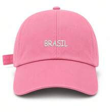 Unisex Dad Hat In 100% Cotton Twill With Curved Brim, Custom Made In Brazil - 白色刺繡玫瑰 - 查看 4