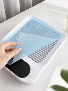 100片/包 一次性美甲除尘器滤纸。适用于美甲除尘器，便携式无纺布美甲滤纸，是专业美甲沙龙的理想之选。 - 彩色 - 查看 3