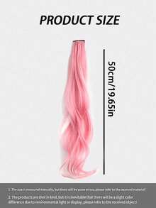 Kids Hair Accessories - Wavy Wig Clip-On Hair Extensions Set, Colorful Hair Pieces, Clip-In Hair Highlights, Suitable For Little Girls To Extend Hair Length, All-In-One Design - Multicolor - View 8