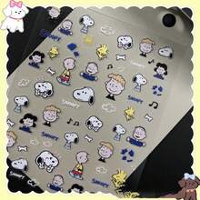 SNOOPY 1pc DIY Pen Holder Decorative Stickers Cute Waterproof Stickers Popular Cartoon Stickers New Year Gift Valentine's Day Gift Easter Gift [Random Style] - Multicolor - View 3