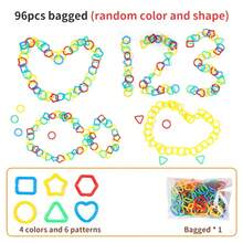 Geometric Ring Interlocking Puzzle Toy, Children's Educational Toy, Connecting Rings Toy For Parent-Child Interaction - 彩色 - 查看 5